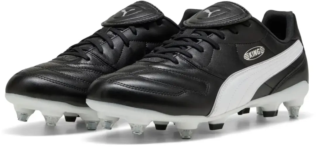 Puma King Liga Voetbalschoenen 44 - Zwart/Zilver/Wit - afbeelding 4 van 6