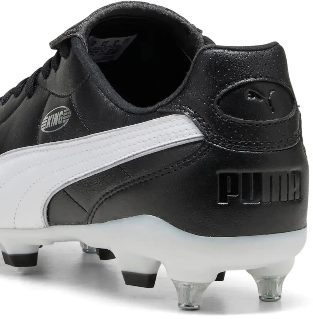 Puma King Liga Voetbalschoenen 44 - Zwart/Zilver/Wit - afbeelding 3 van 6