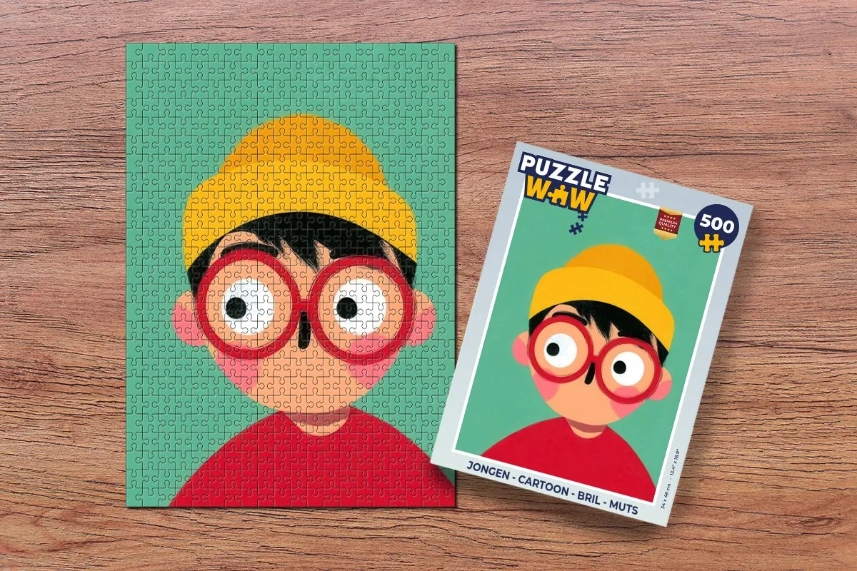 PuzzleWow Cartoon Jongen Legpuzzel 500 Stuks - MPN 8721406850526