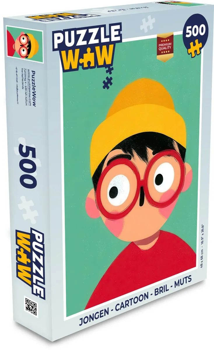 PuzzleWow Cartoon Jongen Legpuzzel 500 Stuks