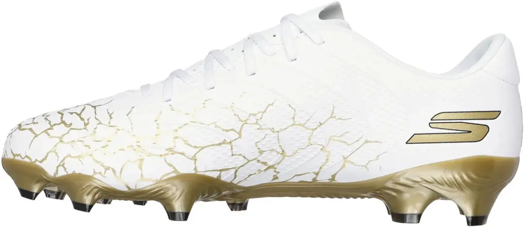 Skechers SKX 1.5 Academy FG Voetbalschoenen 42 - Wit/Zwart/Goud