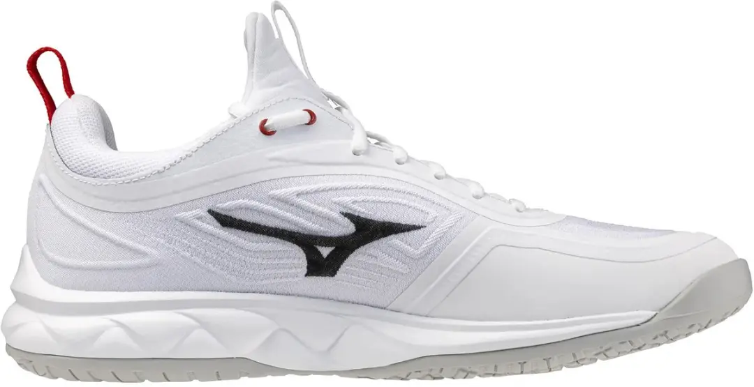 Mizuno Wave Luminous Indoor Schoenen 38.5 - Wit/Zwart/Rood