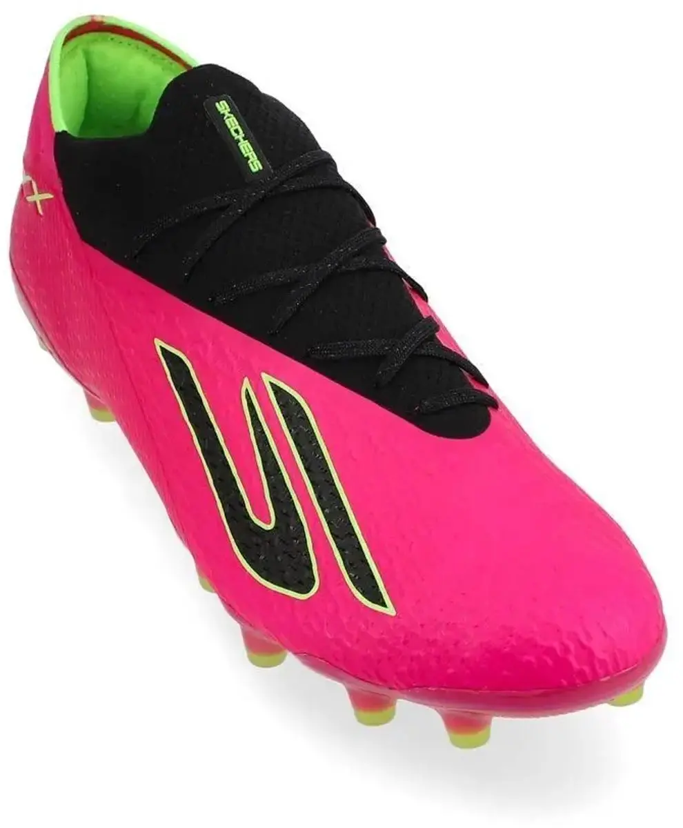 Skechers Elite SKX 2 AG Voetbalschoenen - 41 - Roze/Zwart/Limoengroen