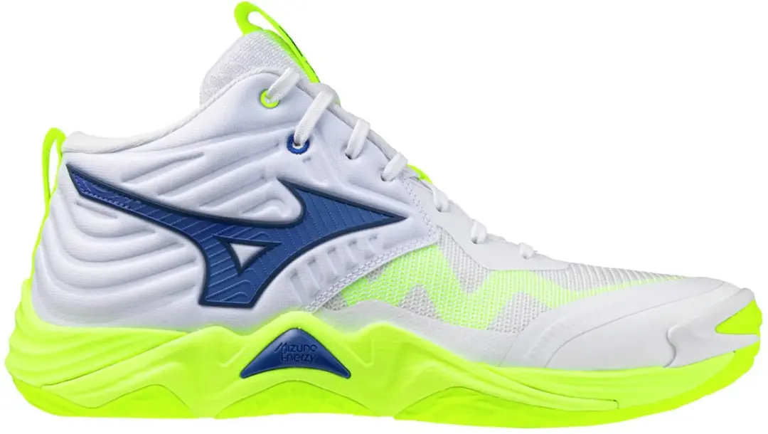 Mizuno Wave Momentum Elite Mid Indoor Schoenen - 43 - Zwart/Gloeiend Appel/Mandarijnoranje