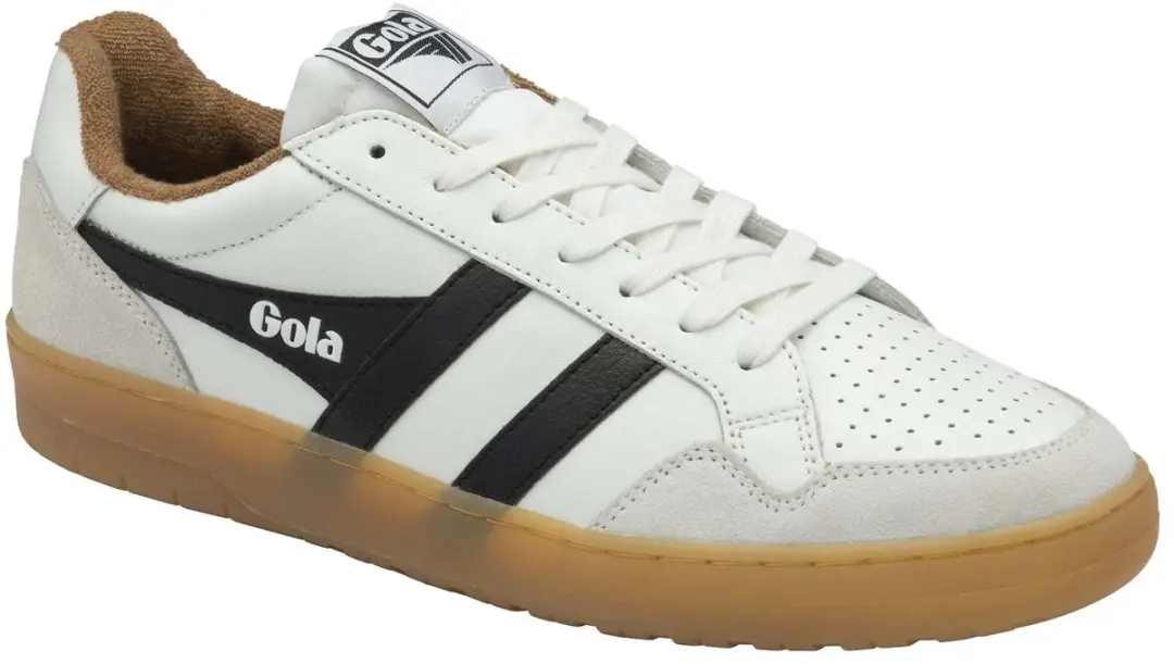 Gola Eagle 86 Trainers - 44 - Wit/Moody Oranje/Khaki