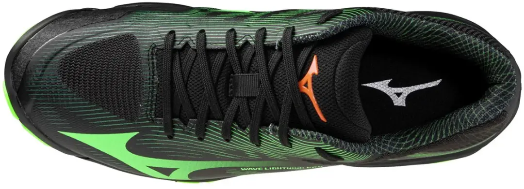 Mizuno Wave Lightning Pro Indoor Schoenen - 37 - Zwart/Gloeiend Appel/Mandarijnoranje - afbeelding 2 van 2