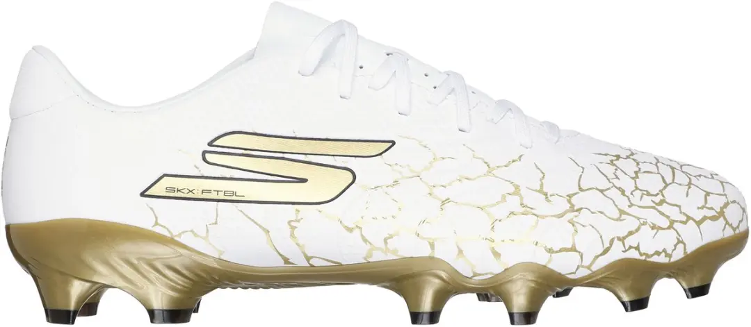 Skechers SKX 1.5 Academy FG Voetbalschoenen 44.5 - Wit/Zwart/Goud