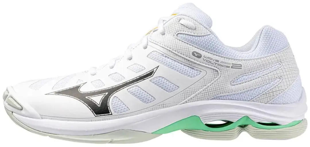 Mizuno Wave Voltage 2 Indoor Schoenen - 46 - Groen/Wit/Zwart - afbeelding 2 van 2