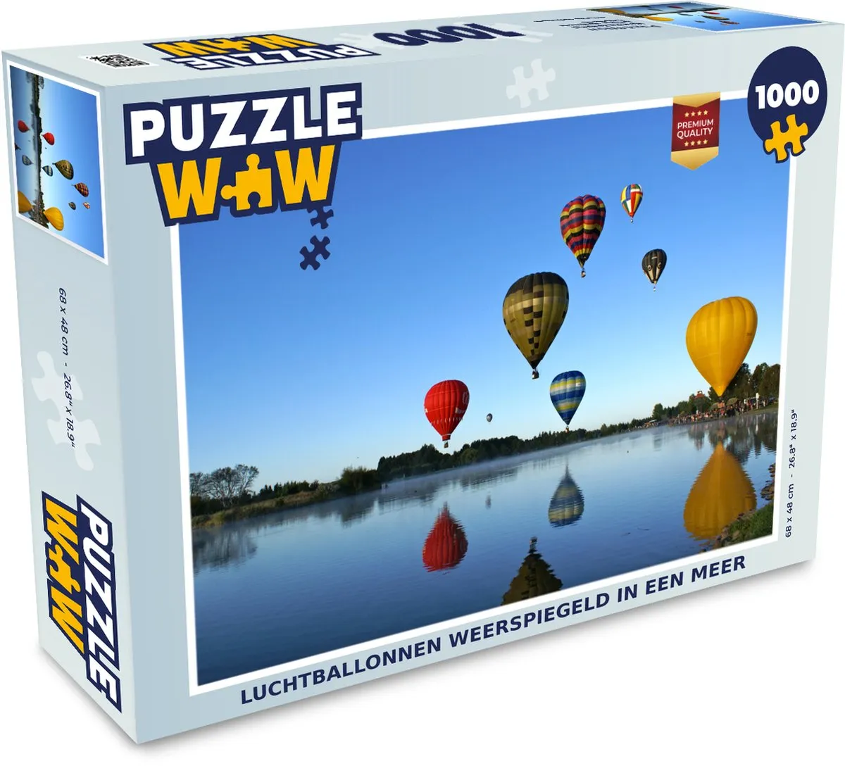 PuzzleWow Luchtballon Legpuzzel 1000 Stuks