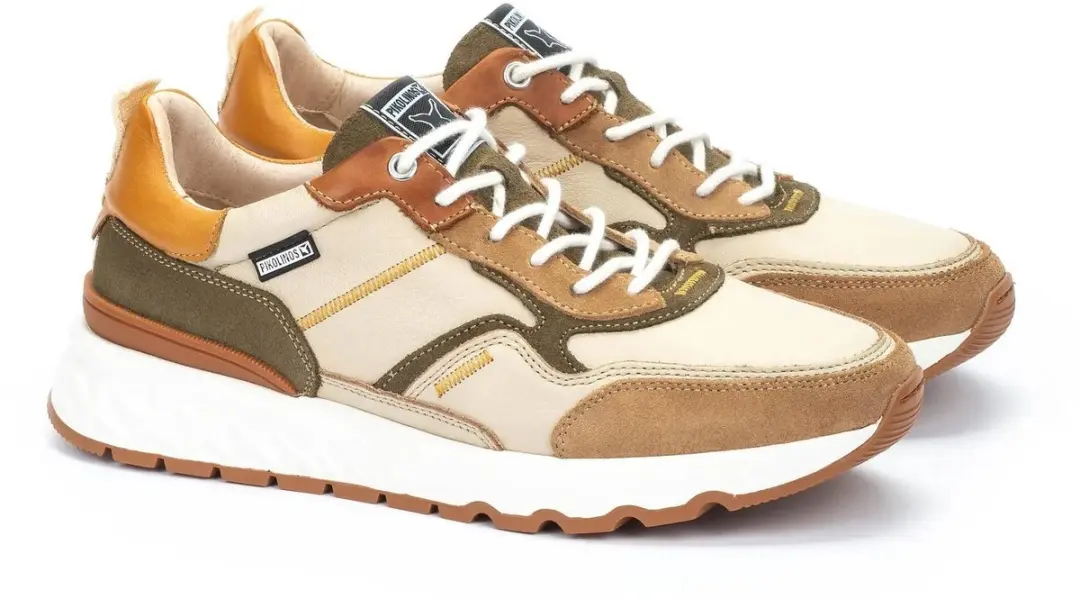 Pikolinos Aranda Leren Sportschoenen 45 - Marfil