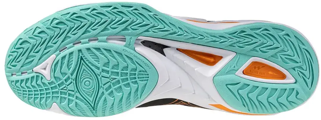 Mizuno Wave Mirage 5 Indoor Schoenen 47 - Black/Tangelo/Icegreen