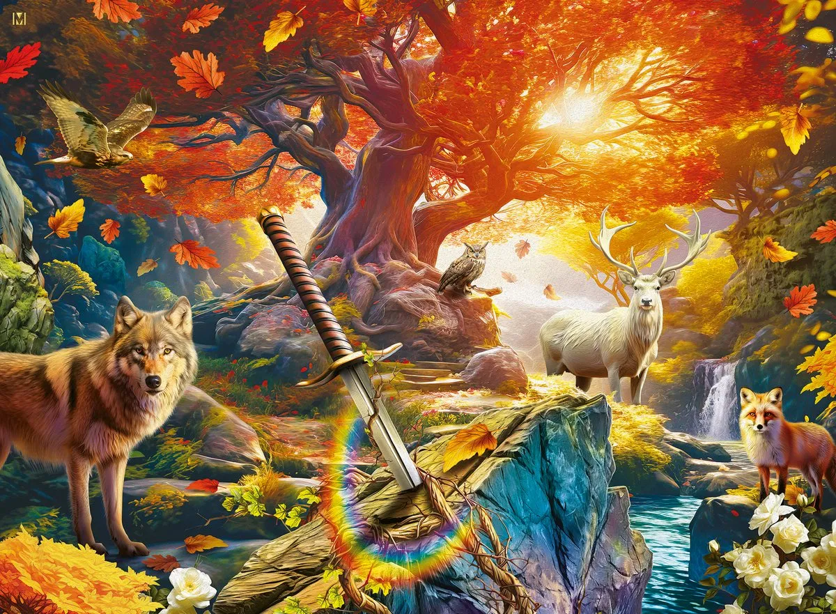 Ravensburger Het Bos van Excalibur Legpuzzel 500 Stuks - Multicolor