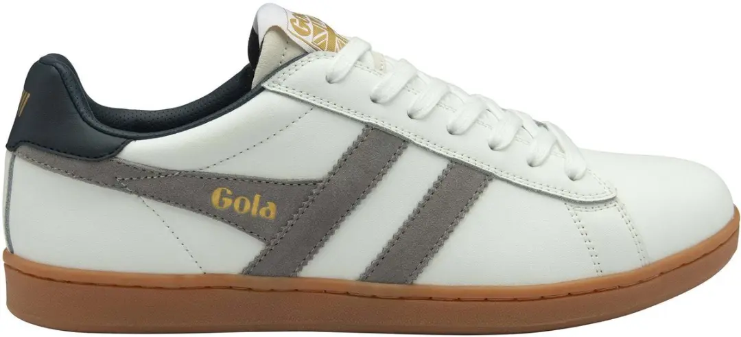 Gola Equipe II Leren Sportschoenen - 45 - Zwart/Cement/Evergreen