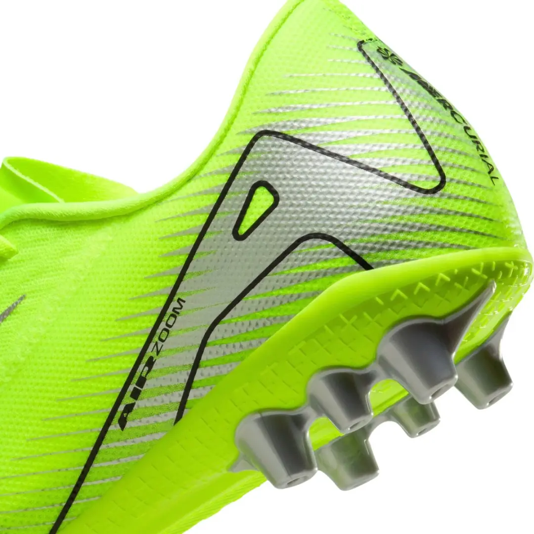 Nike Mercurial Vapor 16 Academy AG Voetbalschoenen - 46 - Geel/Zwart/Zilver - afbeelding 6 van 6