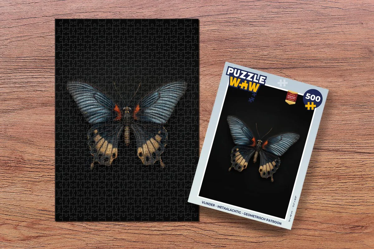 PuzzleWow Vlinder Geometrisch Legpuzzel 500 Stuks - MPN 8721414228362