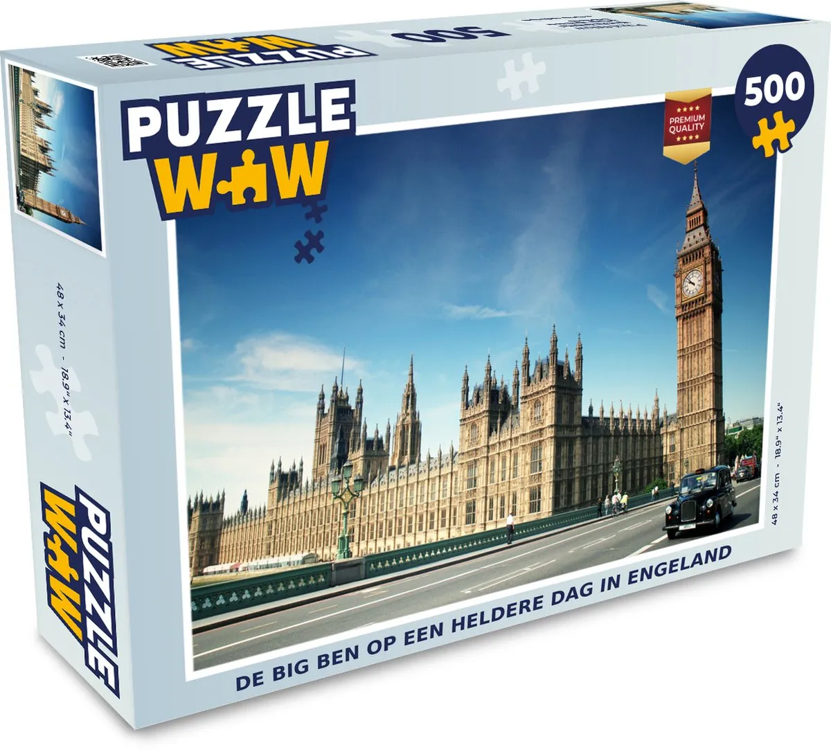 PuzzleWow Legpuzzel Big Ben Engeland 500 Stuks