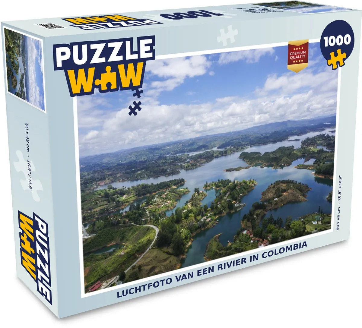 PuzzleWow Rivier in Colombia Legpuzzel 1000 Stuks