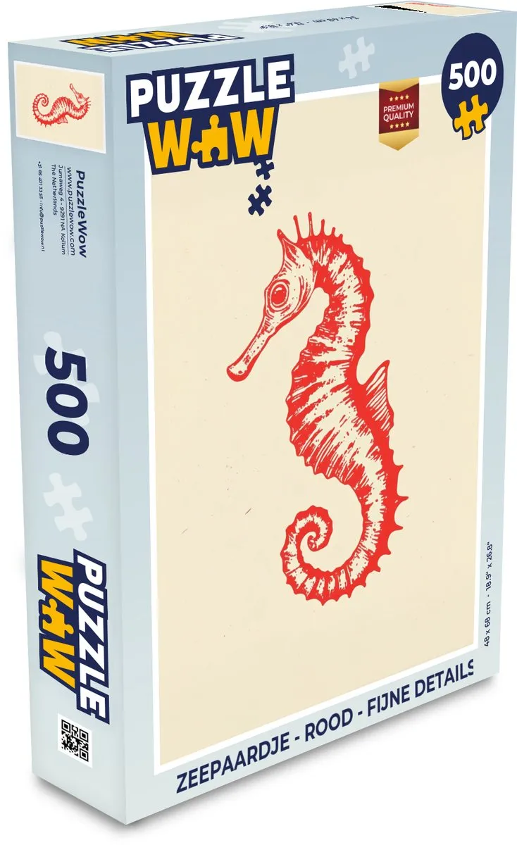 PuzzleWow Zeepaardje Legpuzzel 500 Stuks