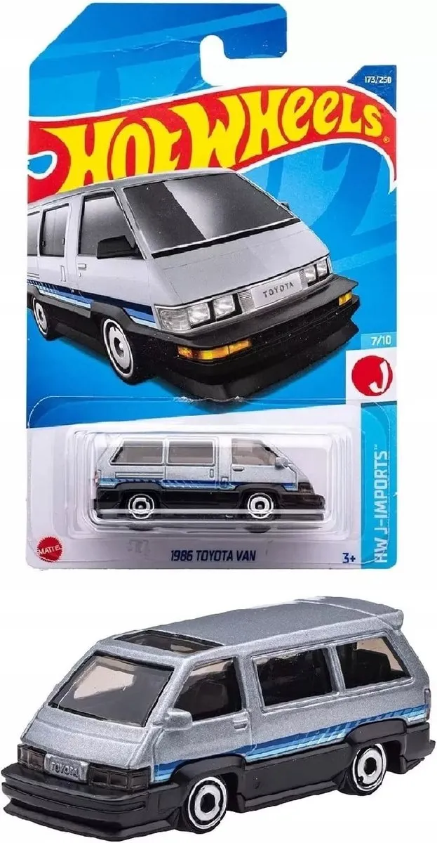 Hot Wheels 1986 Toyota Van HHF68 - Metaal Collector Model - Zwart/Grijs/Blauw