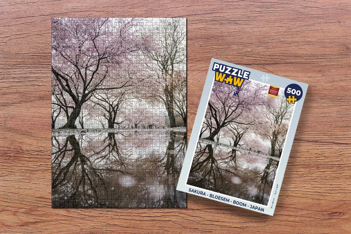 PuzzleWow Sakura Legpuzzel 500 Stuks - Multicolor