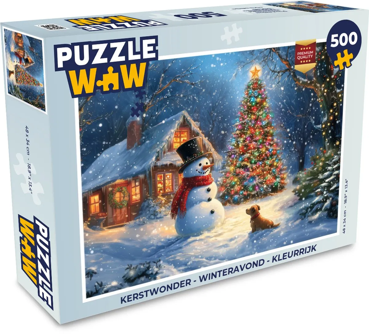 PuzzleWow Kerstwonder 500 Stuks Puzzle