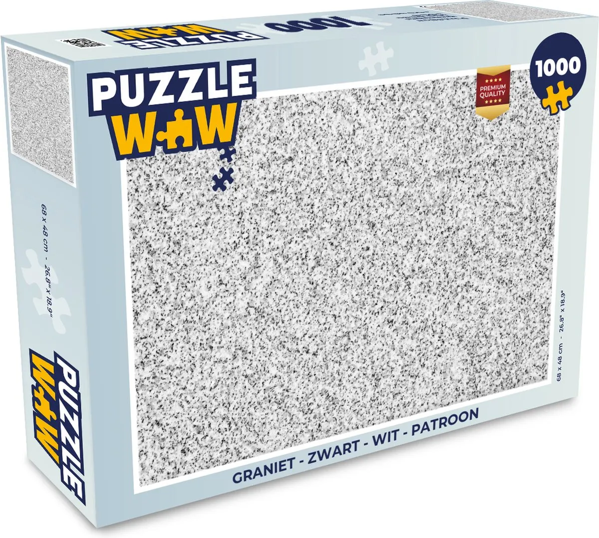 PuzzleWow Graniet Legpuzzel 1000 Stuks - Multicolor