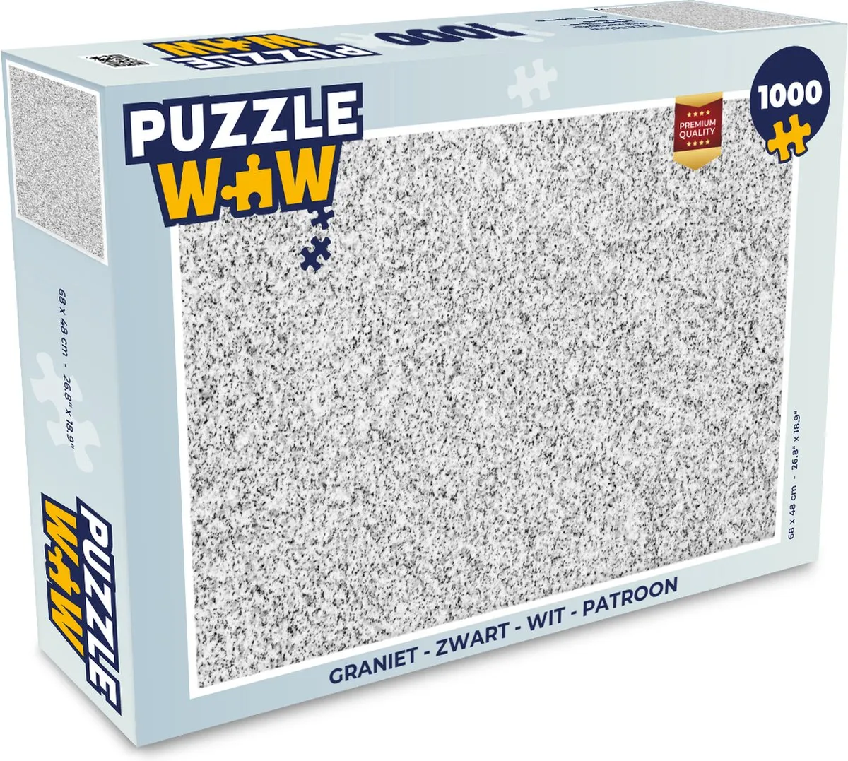 PuzzleWow Graniet Legpuzzel 1000 Stuks - Multicolor