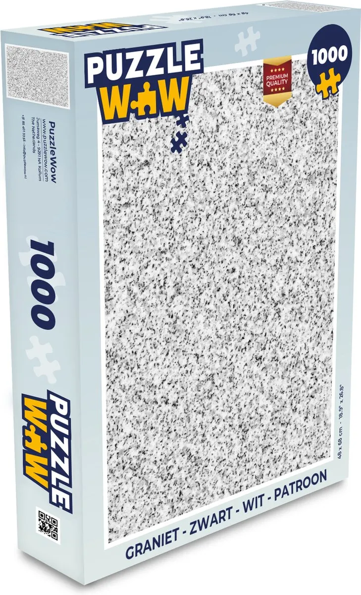 PuzzleWow Graniet Legpuzzel 1000 Stuks