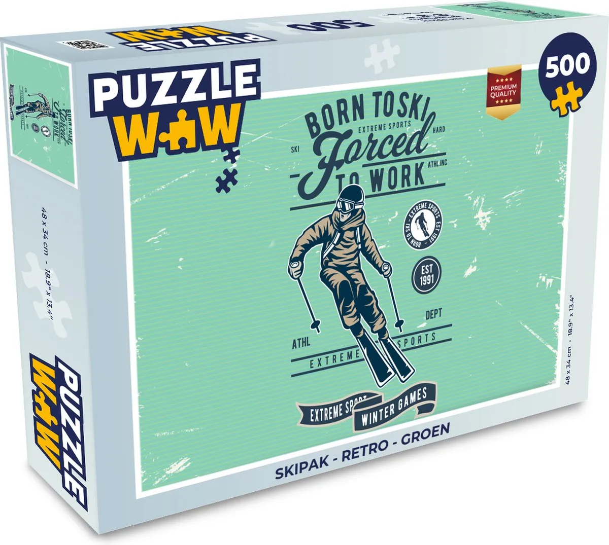 PuzzleWow Skipak Retro Legpuzzel 500 Stuks