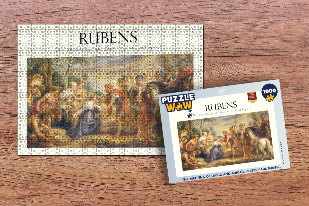 PuzzleWow Rubens The Meeting of David and Abigaïl Legpuzzel 1000 Stuks - Multicolor