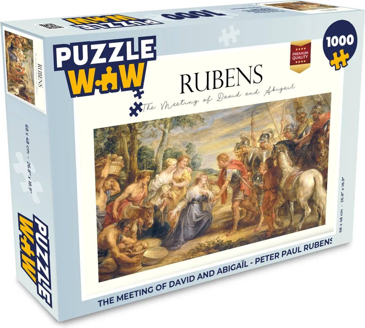 PuzzleWow Rubens The Meeting of David and Abigaïl Legpuzzel 1000 Stuks
