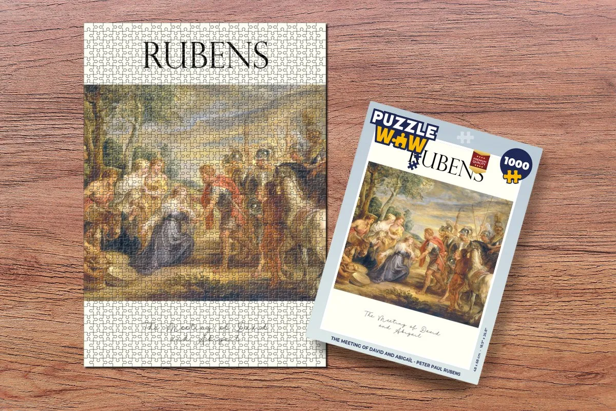 PuzzleWow Rubens The Meeting of David and Abigaïl Legpuzzel 1000 Stuks - Multicolor