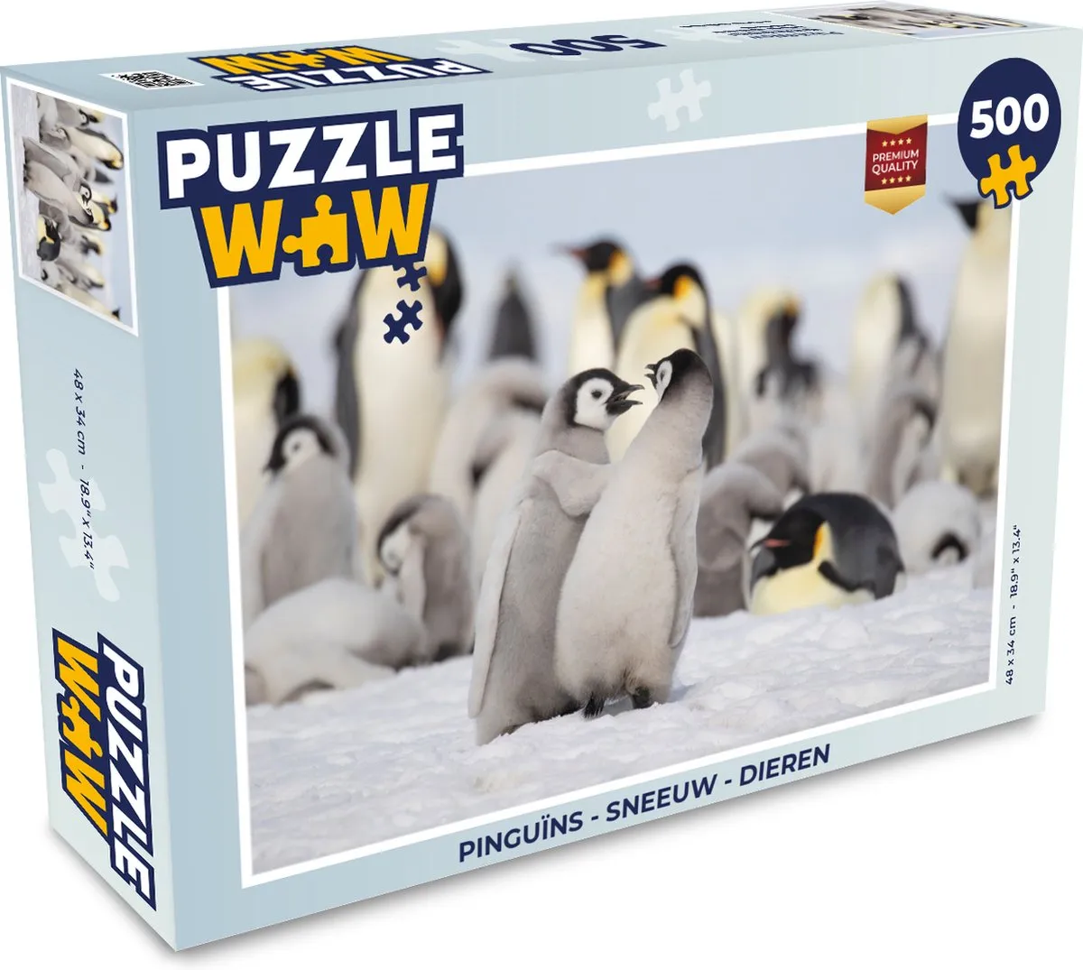 PuzzleWow Pinguïns Legpuzzel 500 Stuks
