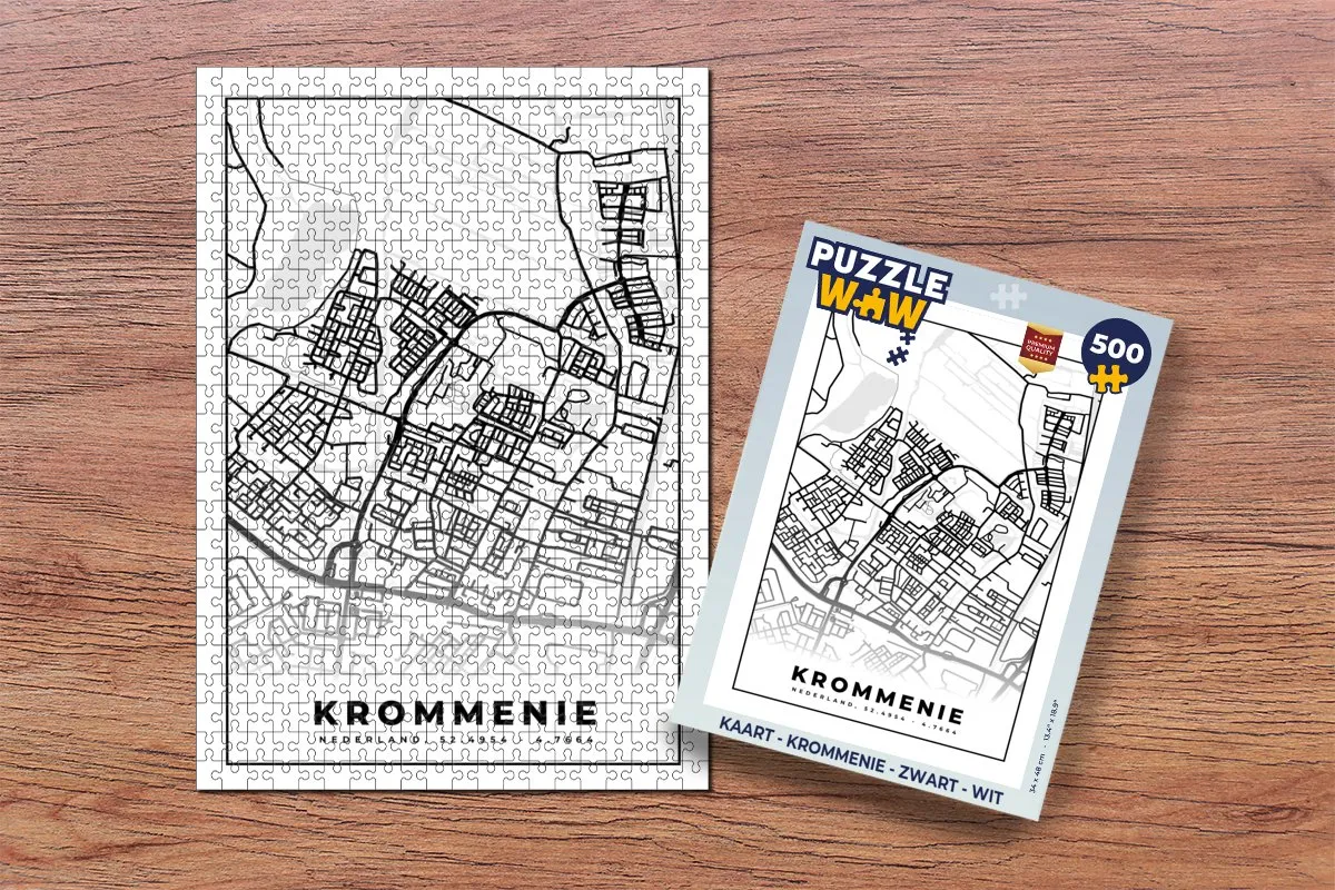 PuzzleWow Krommenie Legpuzzel 500 Stuks - Multicolor