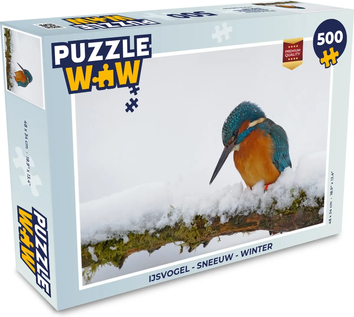 PuzzleWow IJsvogel Legpuzzel 500 Stuks