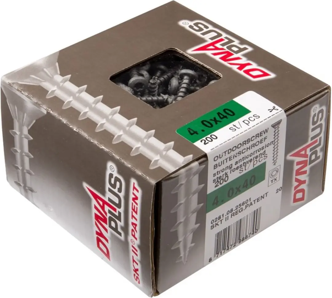 Dynaplus Unischroeven Torx 20 4x50mm - 200 Stuks - AR-Coating - afbeelding 5 van 6