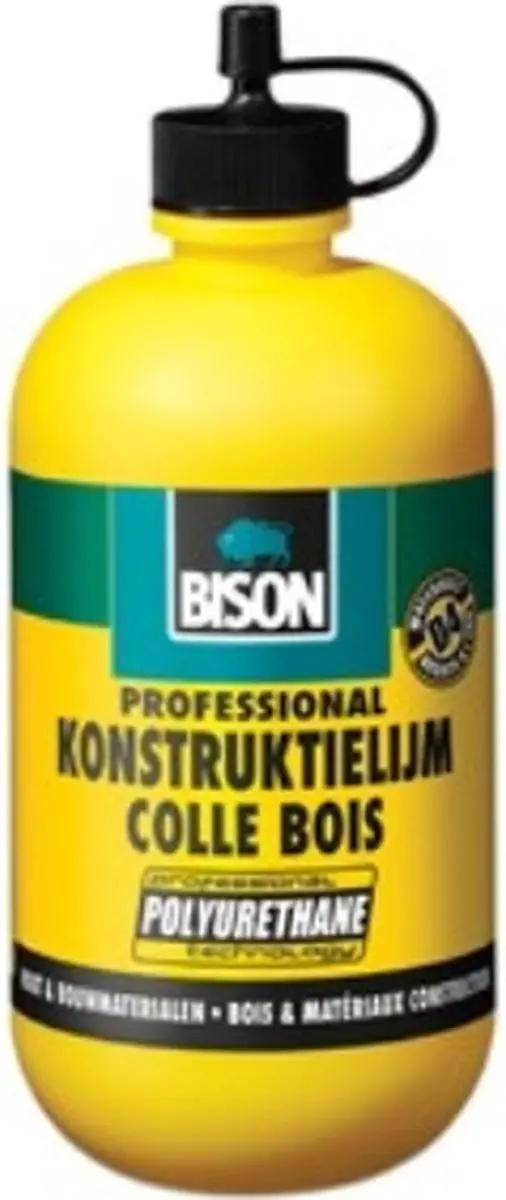 Bison Houtkonstruktielijm Flacon 250g, vloeibare, watervaste lijm op basis van p