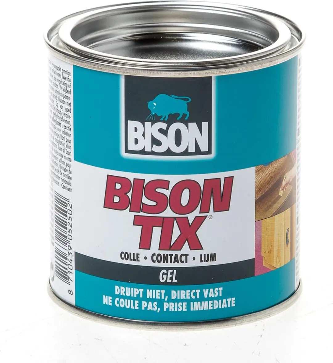 Bison Tix® blik 250 ml, gelvormig, super sterk, universeel, contactlijm, waterd