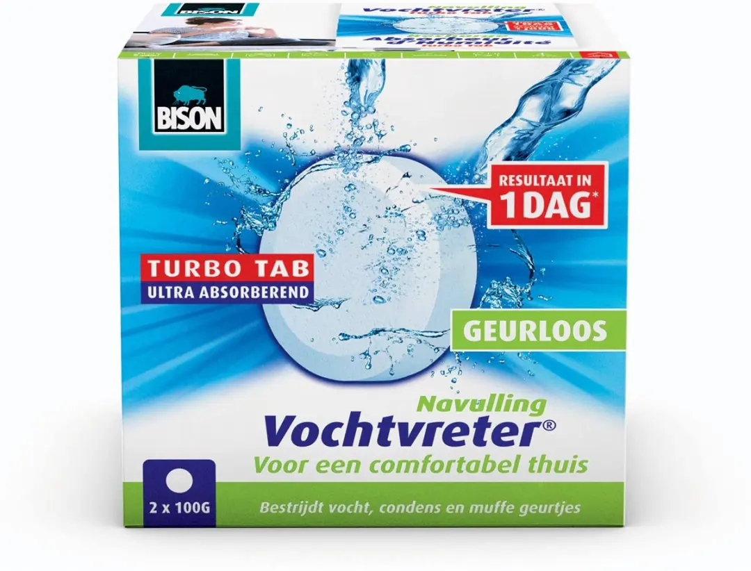 Bison Vochtvreter Navultablet 2x100g - afbeelding 3 van 4