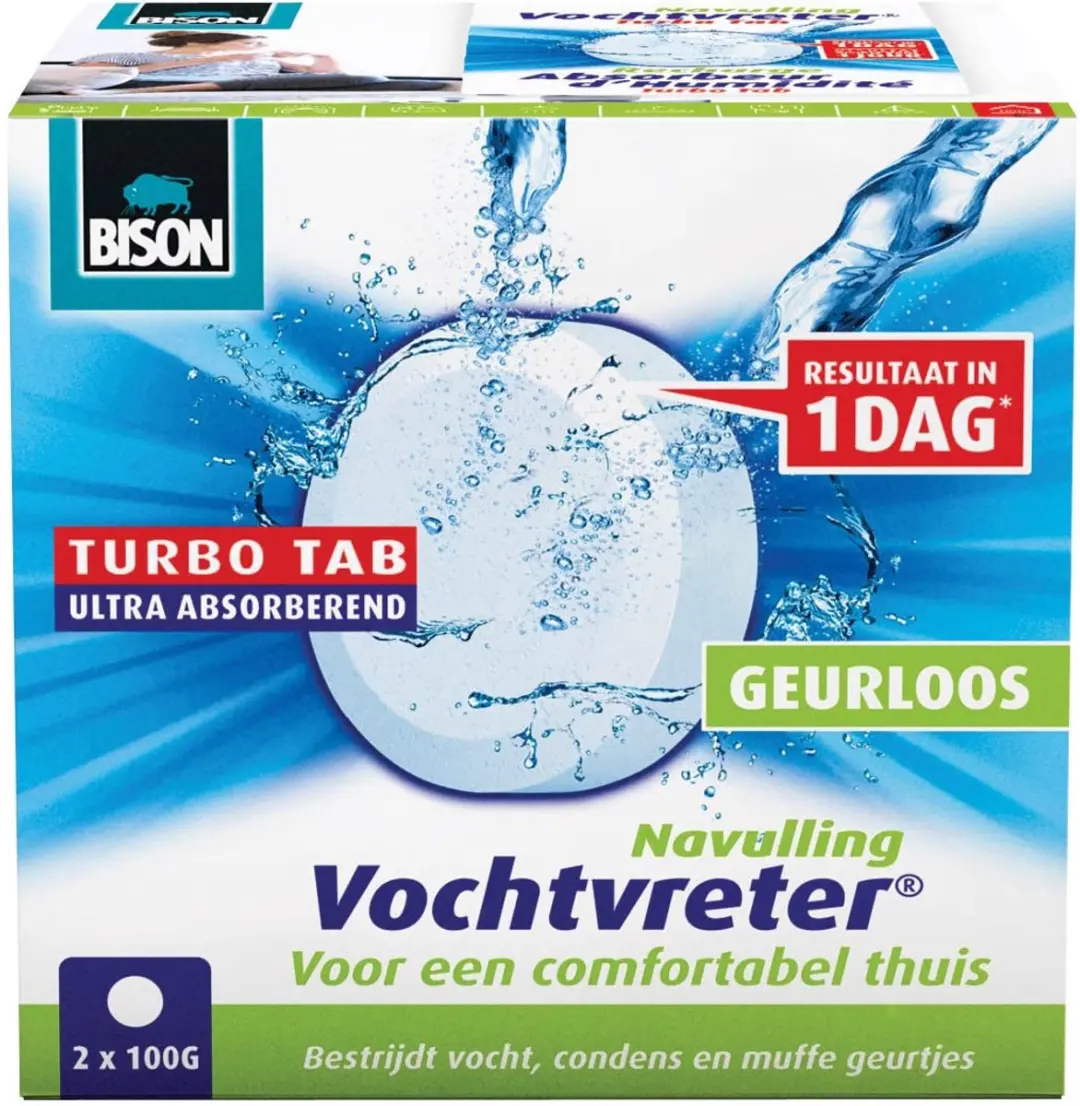 Bison Vochtvreter Navultablet 2x100g