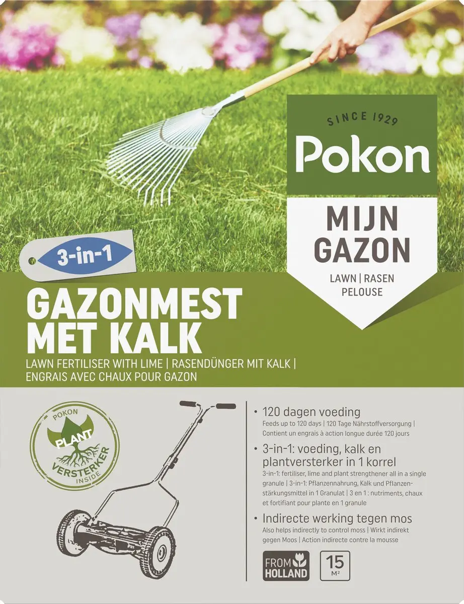 Pokon Gazonmest met Kalk 1kg