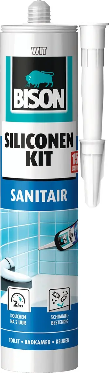 Bison Siliconenkit wit koker 300 ml