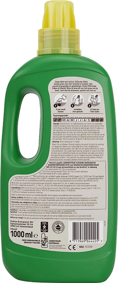 Pokon Terras & Balkonplanten Voeding 1L - afbeelding 3 van 6