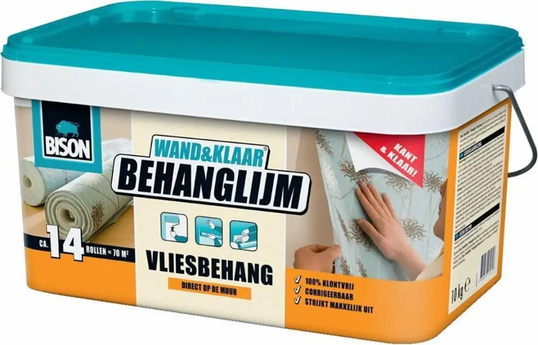 Bison Wand&Klaar Vliesbehanglijm 2.5kg - Transparant
