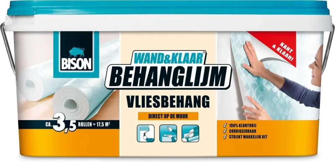 Bison Wand&Klaar Vliesbehanglijm 2.5kg - Transparant