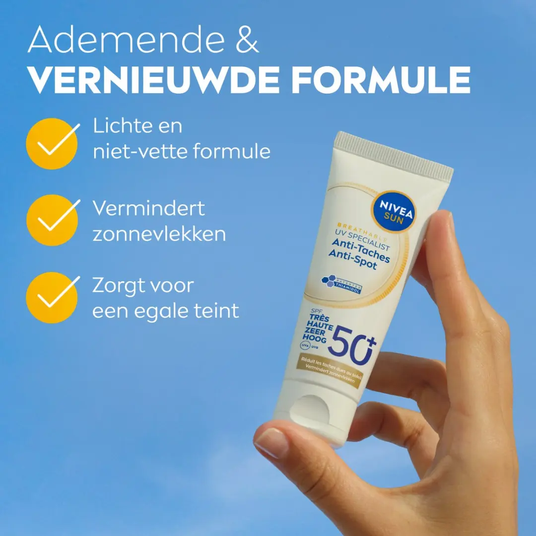 NIVEA SUN Face Luminous Anti-Spot Zonnebrandcrème SPF 50+ 40ml