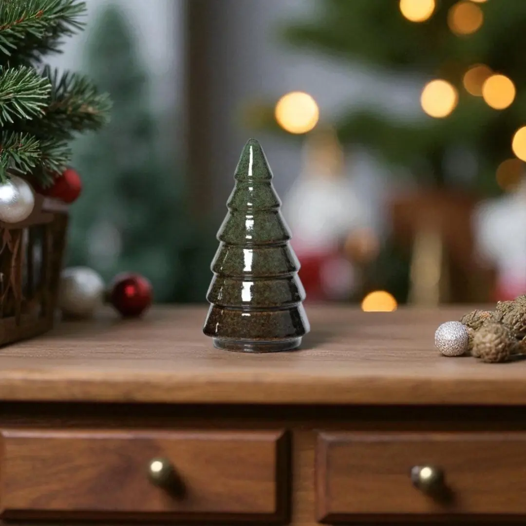 Porseleinen Kerstboom Bruin 6 Etages