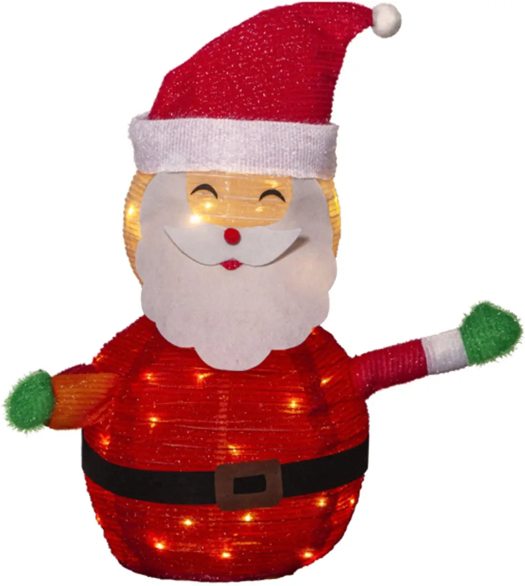 Star Trading Buzz LED-Kaarsenversiering 60cm - 9 Lichtpunten - Antraciet
