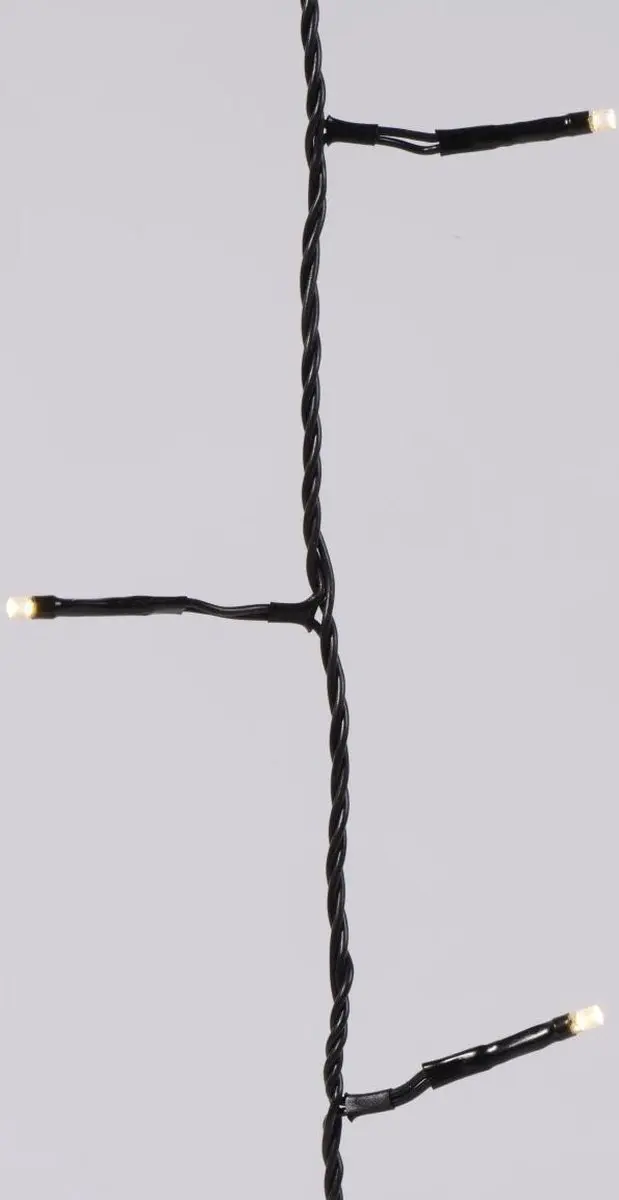 Lumineo Basic Twinkle Lights 180led - 13.5m - Warm wit - Zwart - afbeelding 6 van 6