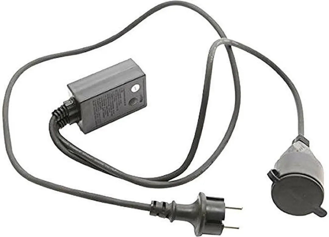 Lumineo Knipperlichtadapter voor kerst zwart 140 cm